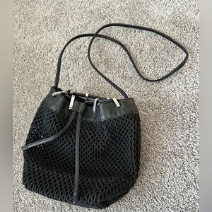 Rag and Bone Summer Dayton Drawstring Mesh Crossbody Bag Hippie Boho Grunge